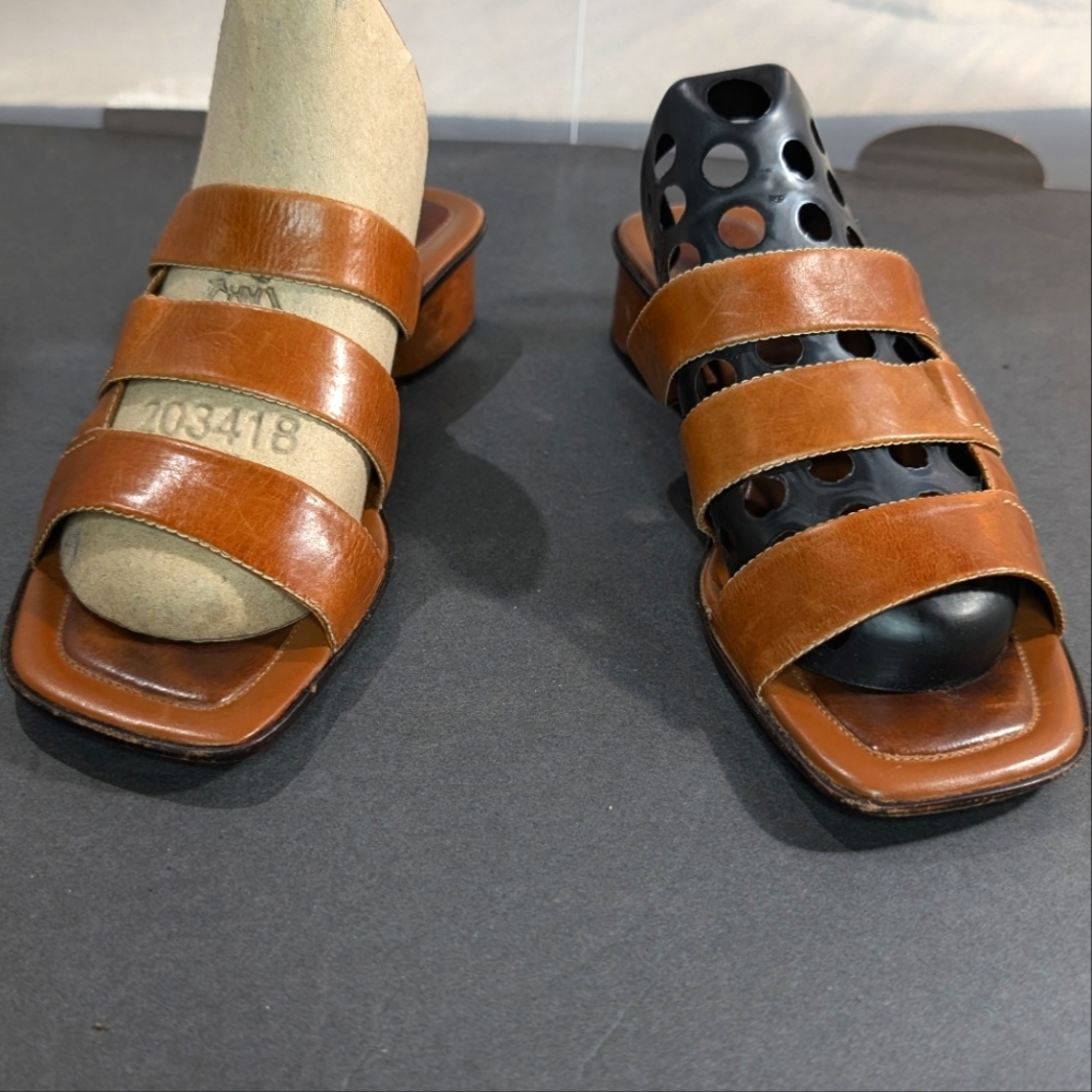 Cole Haan Brown Leather Sandals